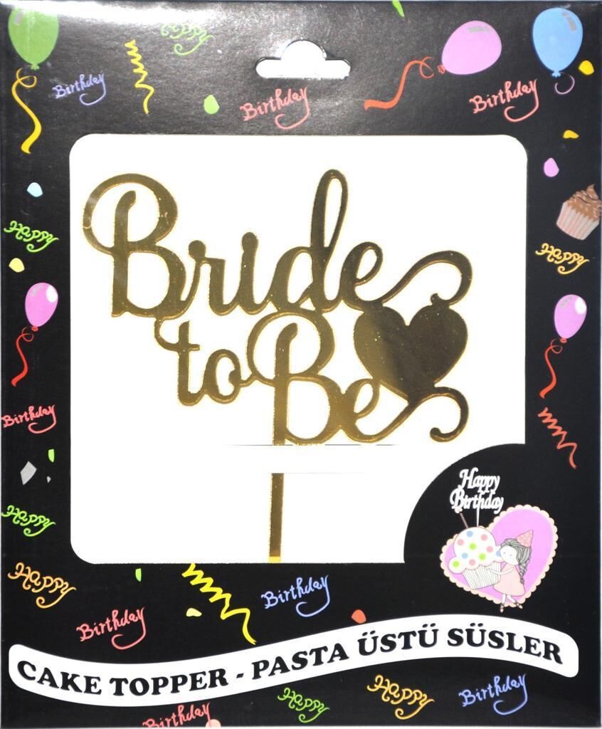 PASTA YAZISI PLEKSİ BRIDE TO BE ALTIN