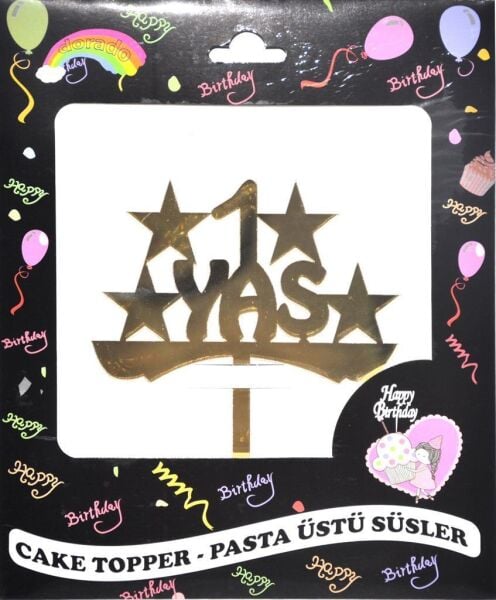 PASTA YAZISI PLEKSİ 1 YAŞ ALTIN