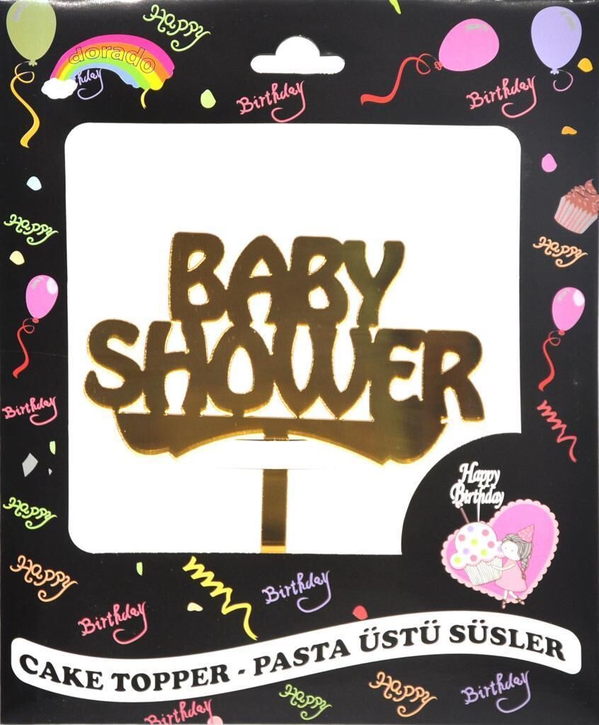 PASTA YAZISI PLEKSİ BABY SHOWER ALTIN