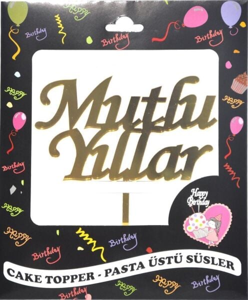 PASTA YAZISI PLEKSİ MUTLU YILLAR ALTIN
