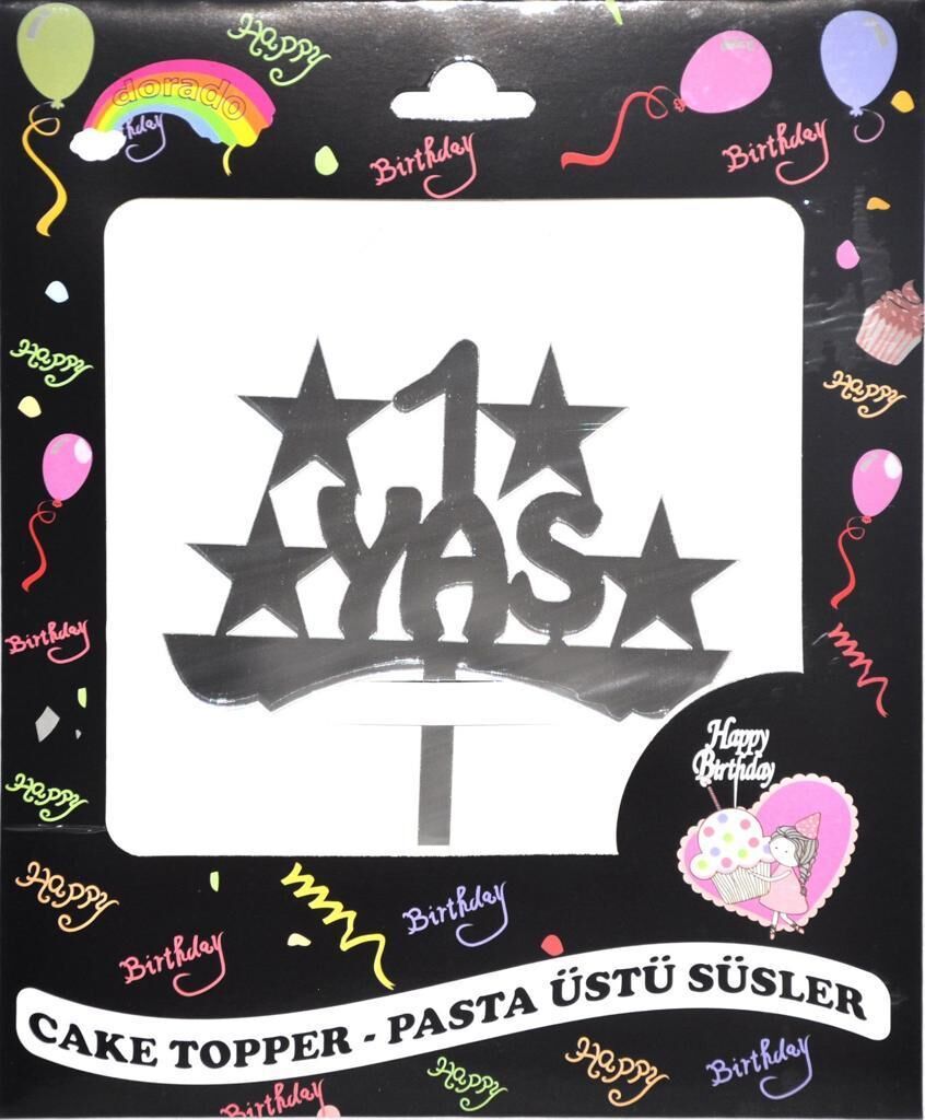 PASTA YAZISI PLEKSİ 1 YAŞ GÜMÜŞ