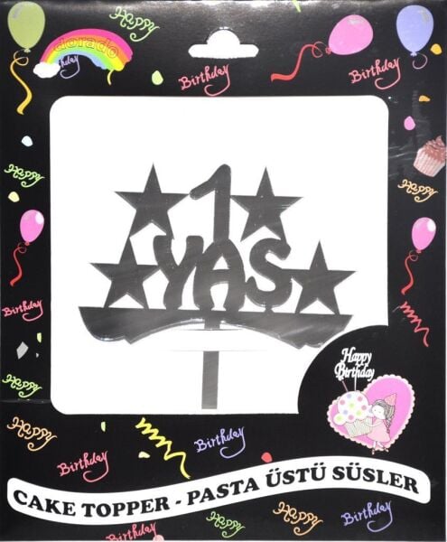 PASTA YAZISI PLEKSİ 1 YAŞ GÜMÜŞ