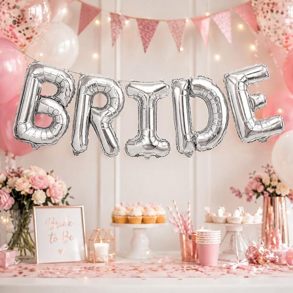 SET BRIDE BALON GÜMÜŞ