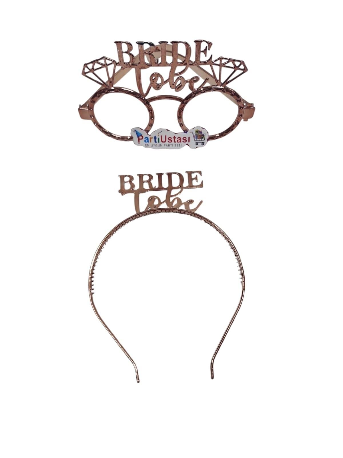 PLS SET TAÇ GÖZLÜK BRİDE TO BE BRONZ