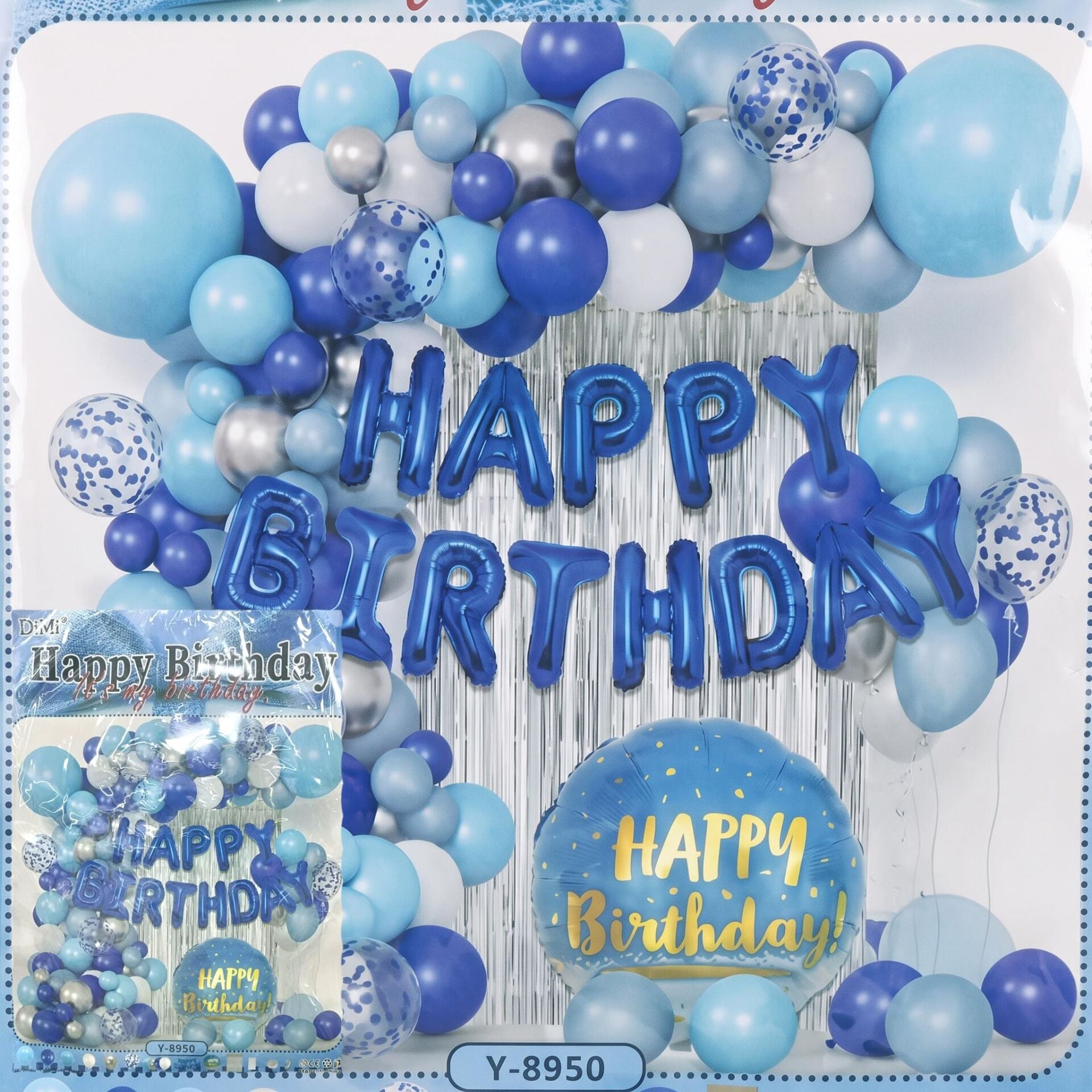 FOLYO SET HAPPY BIRTHDAY Y-8950 MAVİ