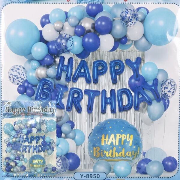 FOLYO SET HAPPY BIRTHDAY Y-8950 MAVİ
