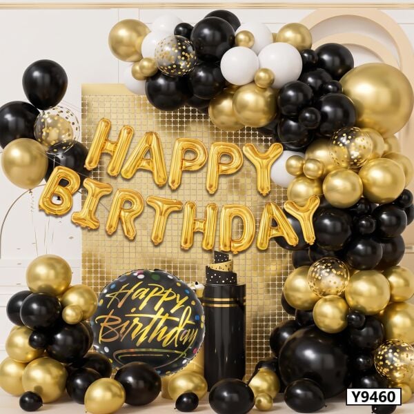 FOLYO SET HAPPY BIRTHDAY Y-9460 SİYAH GOLD