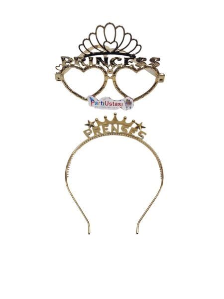 PLS SET TAÇ GÖZLÜK PRENSES ALTIN