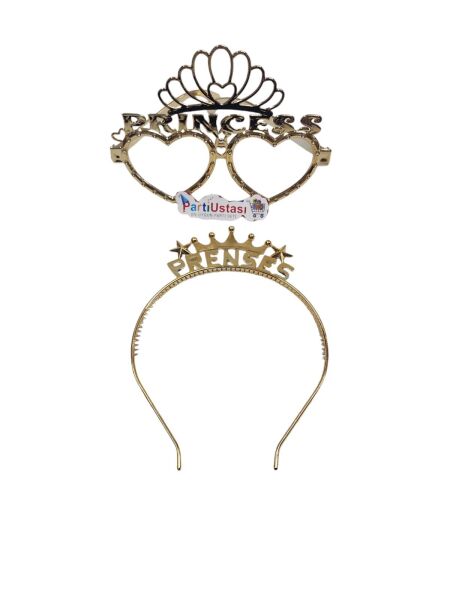 PLS SET TAÇ GÖZLÜK PRENSES ALTIN