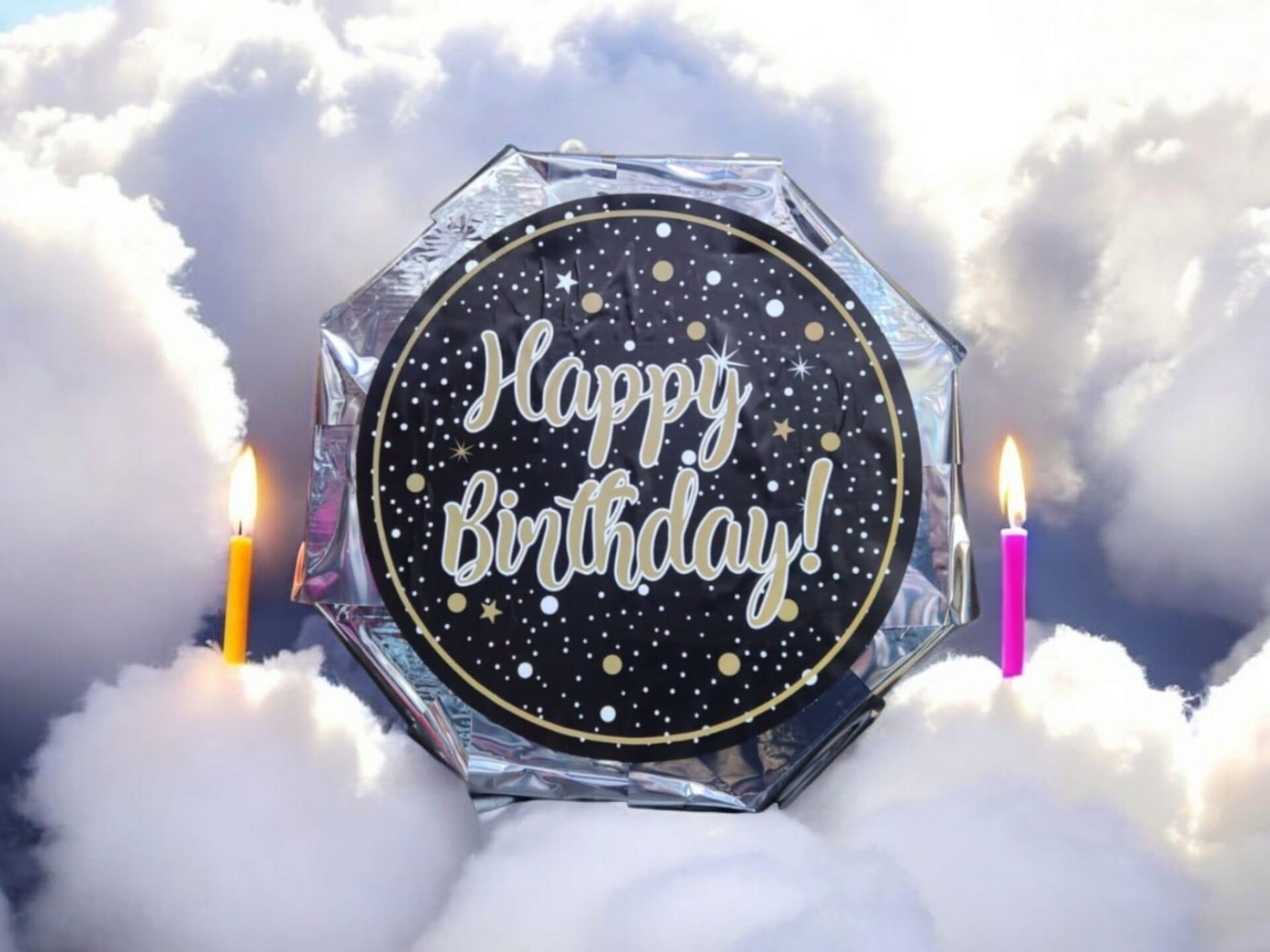 PİNYATA  KATLANILABİLİR HAPPY SİYAH