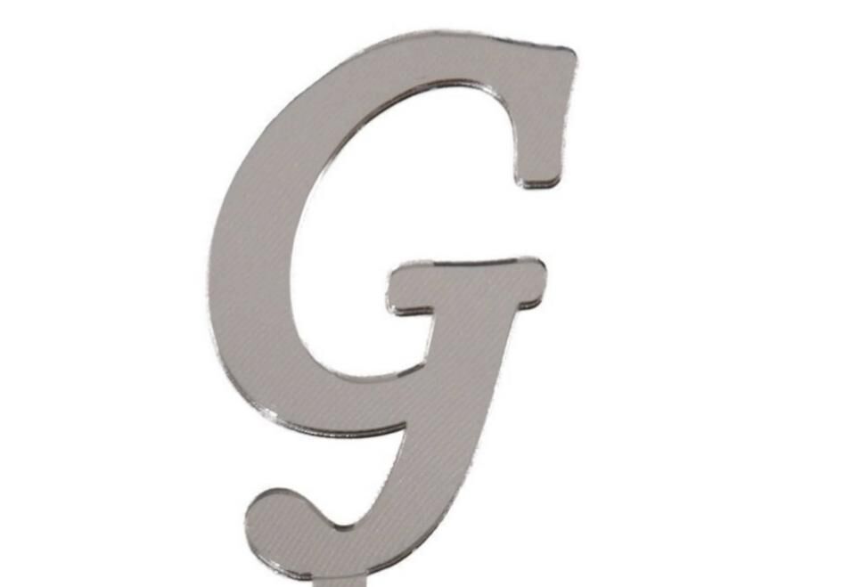 PLEKSİ 20 Lİ HARF GÜMÜŞ NO:G