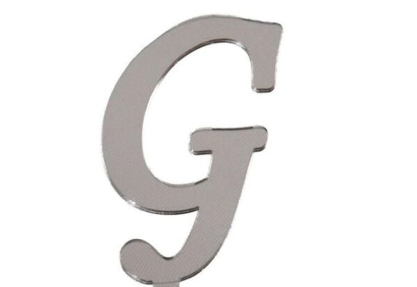 PLEKSİ 20 Lİ HARF GÜMÜŞ NO:G