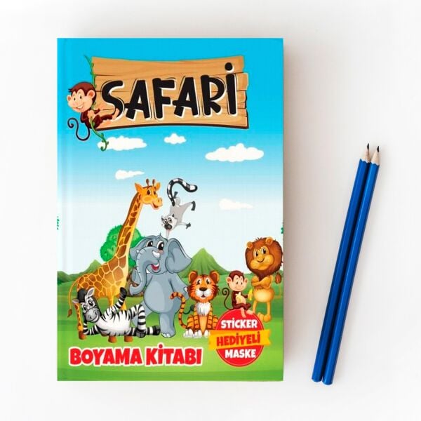 BOYAMA KİTABI SAFARİ (1 POŞET 10LU)