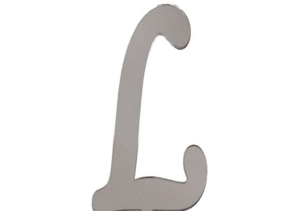 PLEKSİ 20 Lİ HARF GÜMÜŞ NO:L