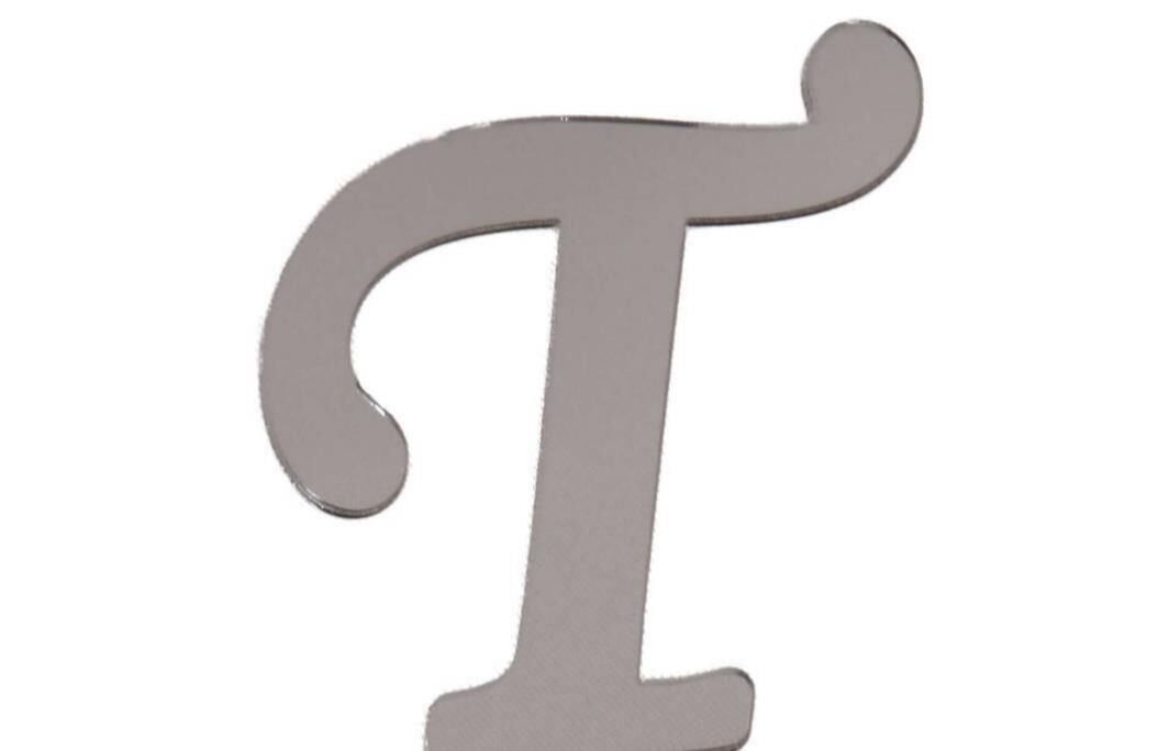 PLEKSİ 20 Lİ HARF GÜMÜŞ NO:T