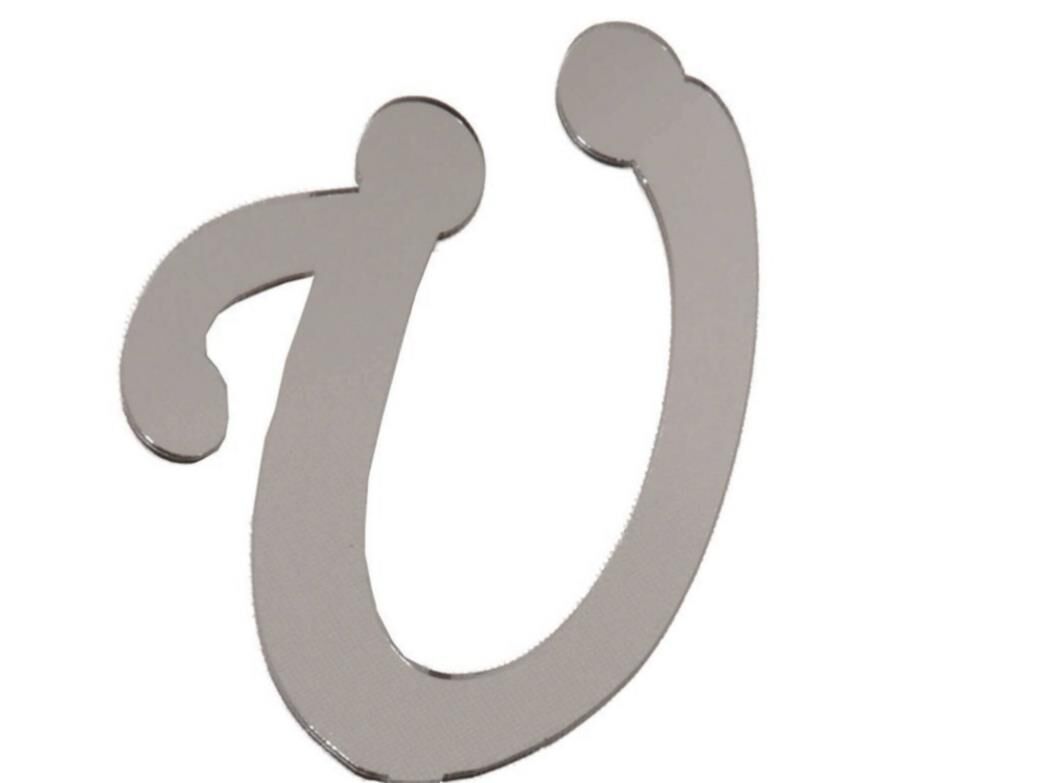 PLEKSİ 20 Lİ HARF GÜMÜŞ NO:Ü