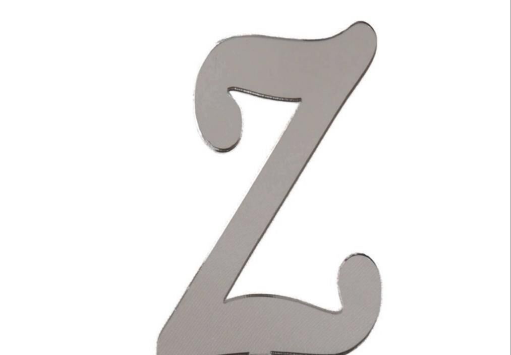 PLEKSİ 20 Lİ HARF GÜMÜŞ NO:Z