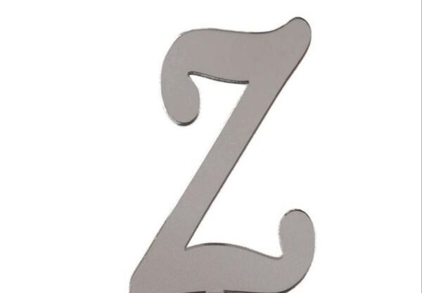 PLEKSİ 20 Lİ HARF GÜMÜŞ NO:Z
