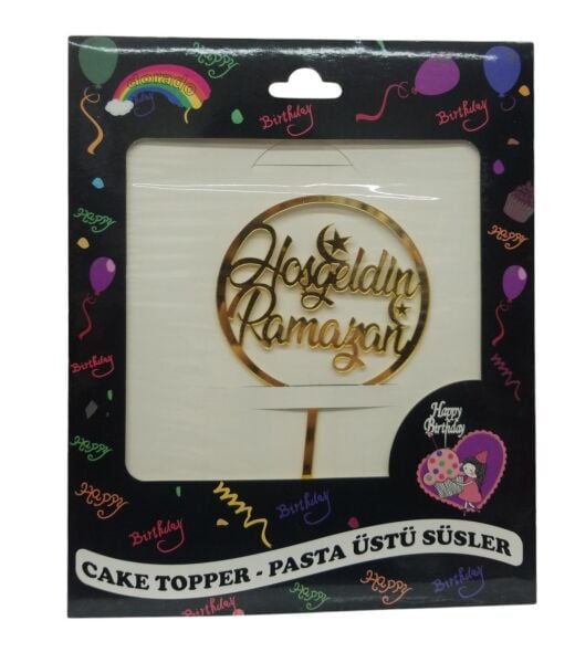 PASTA YAZISI PLEKSİ HOŞGELDİN RAMAZAN GOLD