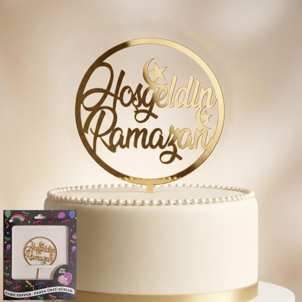 PASTA YAZISI PLEKSİ HOŞGELDİN RAMAZAN GOLD