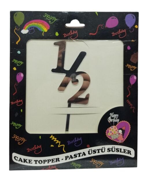 PASTA YAZISI PLEKSİ 1/2  GÜMÜŞ