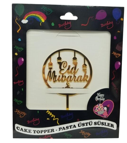 PASTA YAZISI PLEKSİ EİD MUBARAK  GOLD