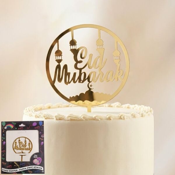 PASTA YAZISI PLEKSİ EİD MUBARAK  GOLD