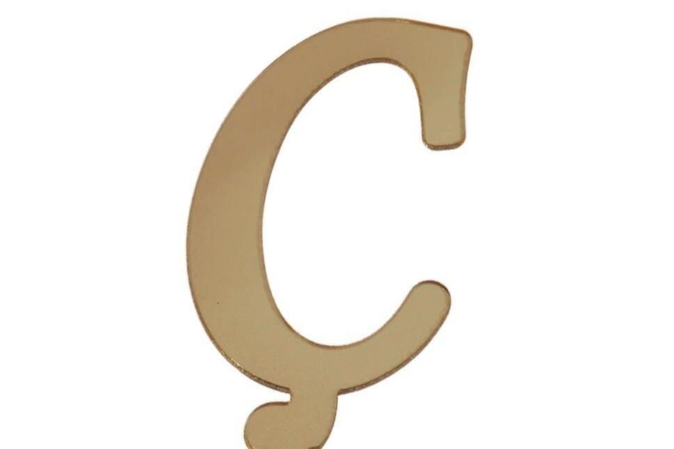 PLEKSİ 20 Lİ HARF ALTIN NO:Ç