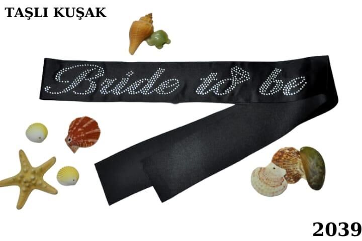 KUŞAK TAŞLI BRİDE TO BE SİYAH GÜMÜŞ