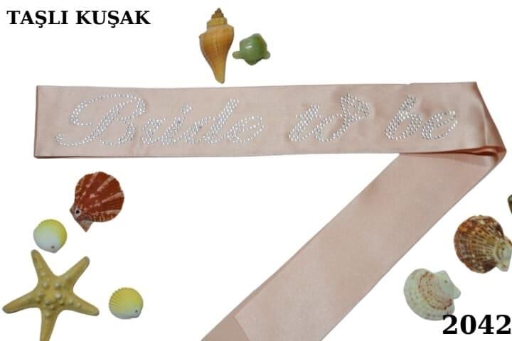 KUŞAK TAŞLI BRİDE TO BE PEMBE GÜMÜŞ