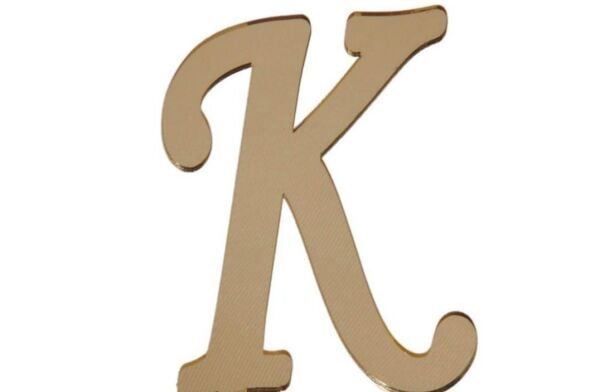 PLEKSİ 20 Lİ HARF ALTIN NO:K