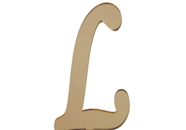 PLEKSİ 20 Lİ HARF ALTIN NO:L