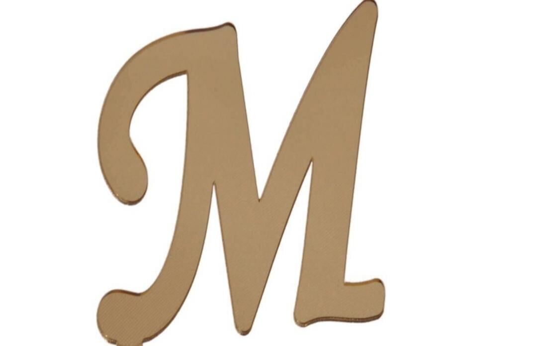 PLEKSİ 20 Lİ HARF ALTIN NO:M