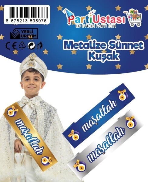 KUŞAK PARLAK MAŞALLAH MAVİ