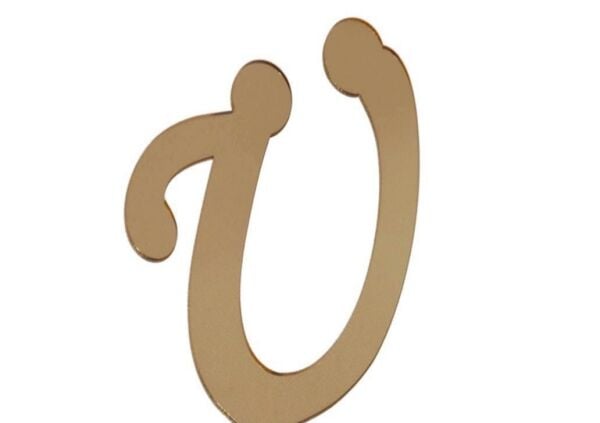 PLEKSİ 20 Lİ HARF ALTIN NO:Ü