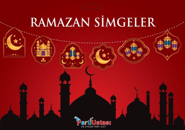 KOREOGRAFİ YENİ BANNER RAMAZAN SİMGELER KIRMIZI