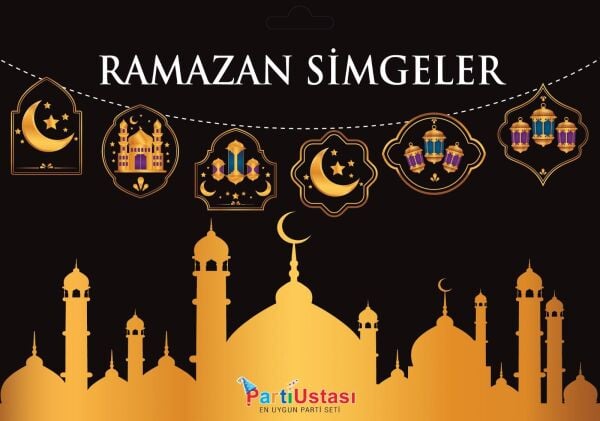 KOREOGRAFİ YENİ BANNER RAMAZAN SİMGELER SİYAH