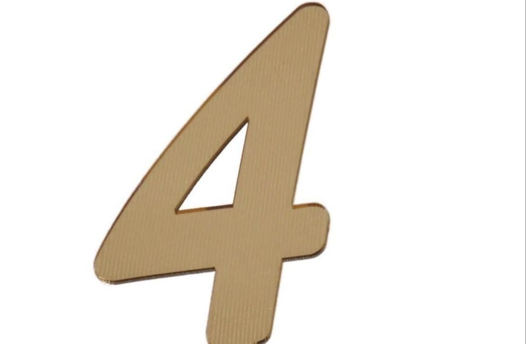 PLEKSİ 20 Lİ RAKAM ALTIN NO:4