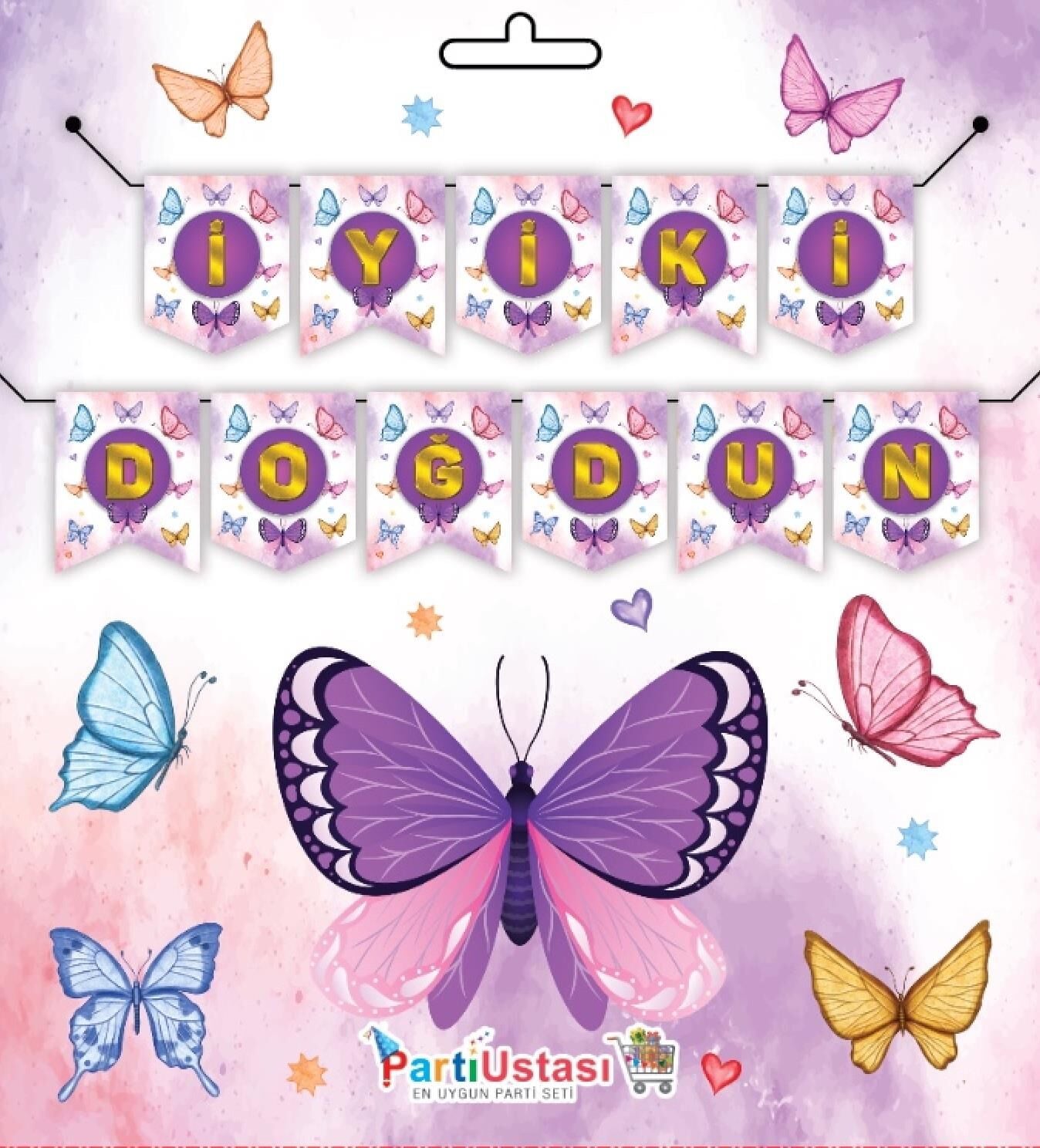 YAZI ZARF BANNER KELEBEK