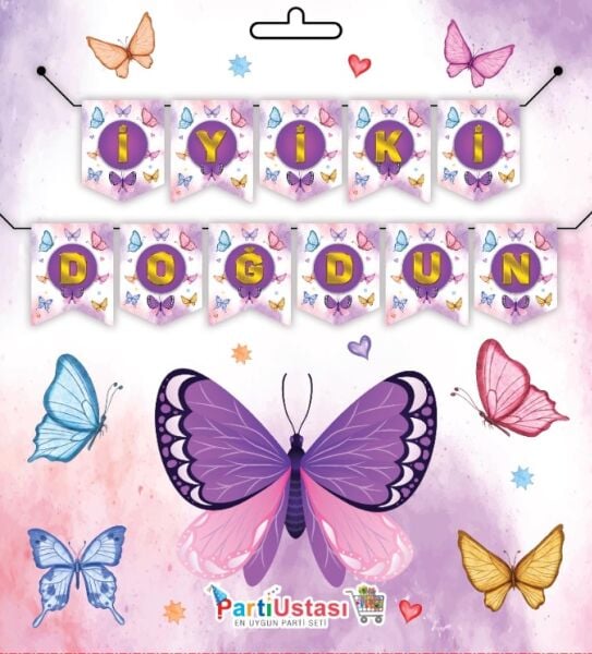 YAZI ZARF BANNER KELEBEK