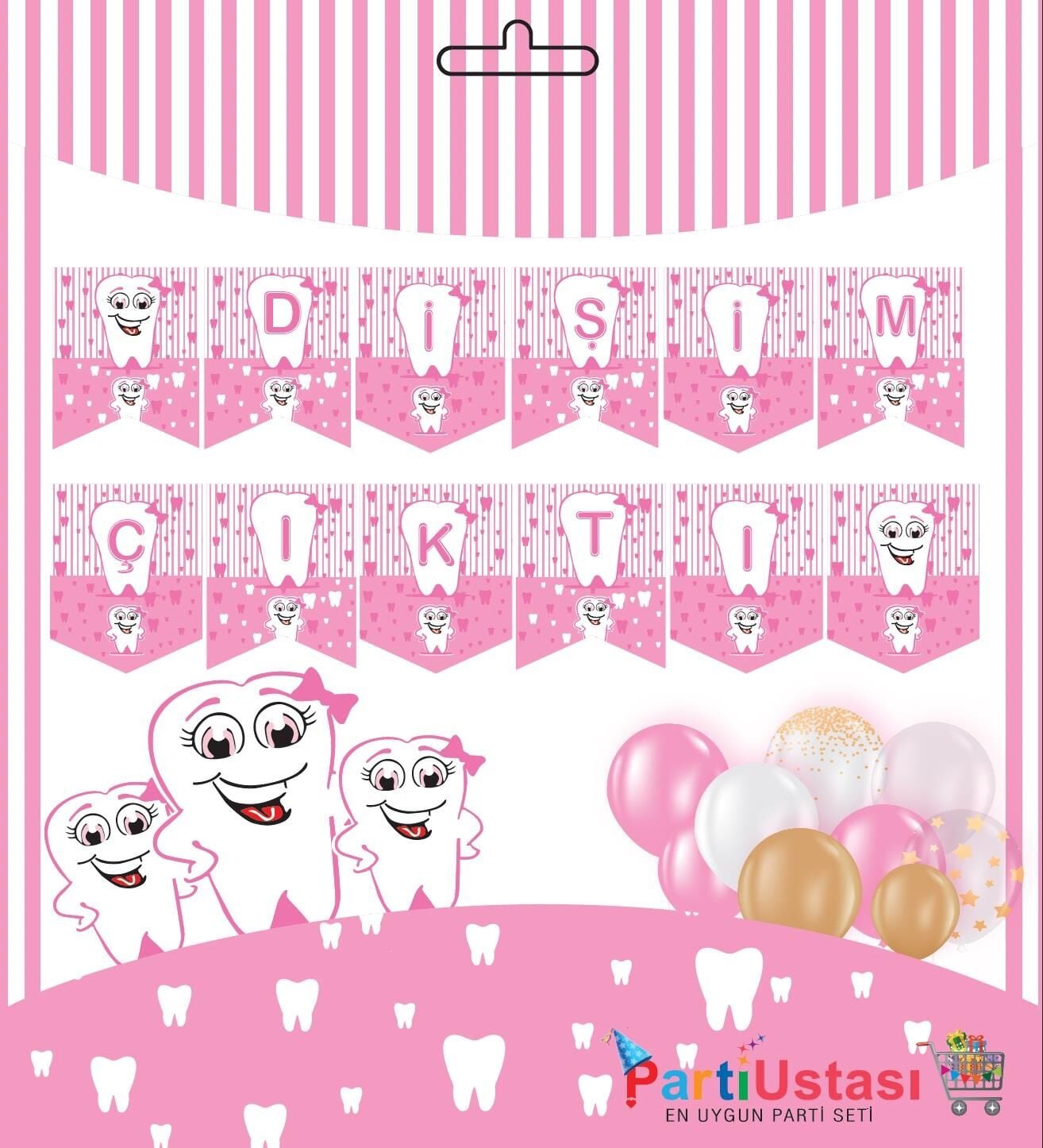 YAZI ZARF BANNER DİŞ PEMBE