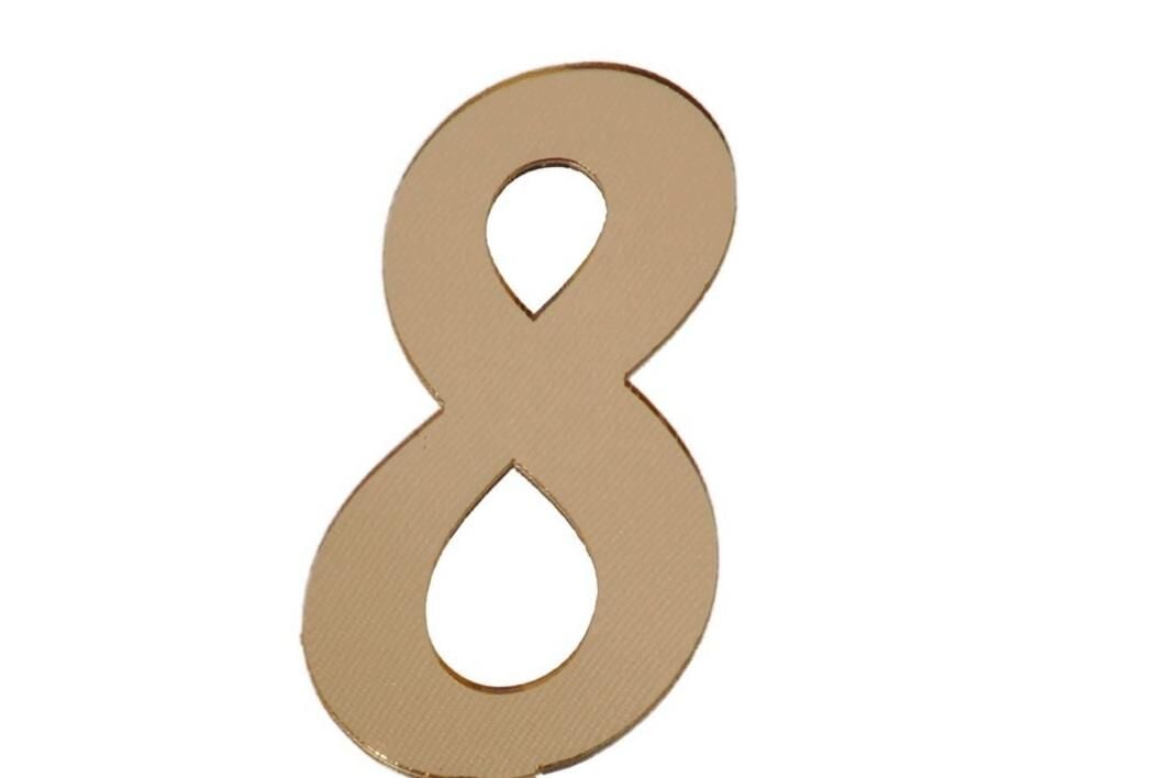 PLEKSİ 20 Lİ RAKAM ALTIN NO:8