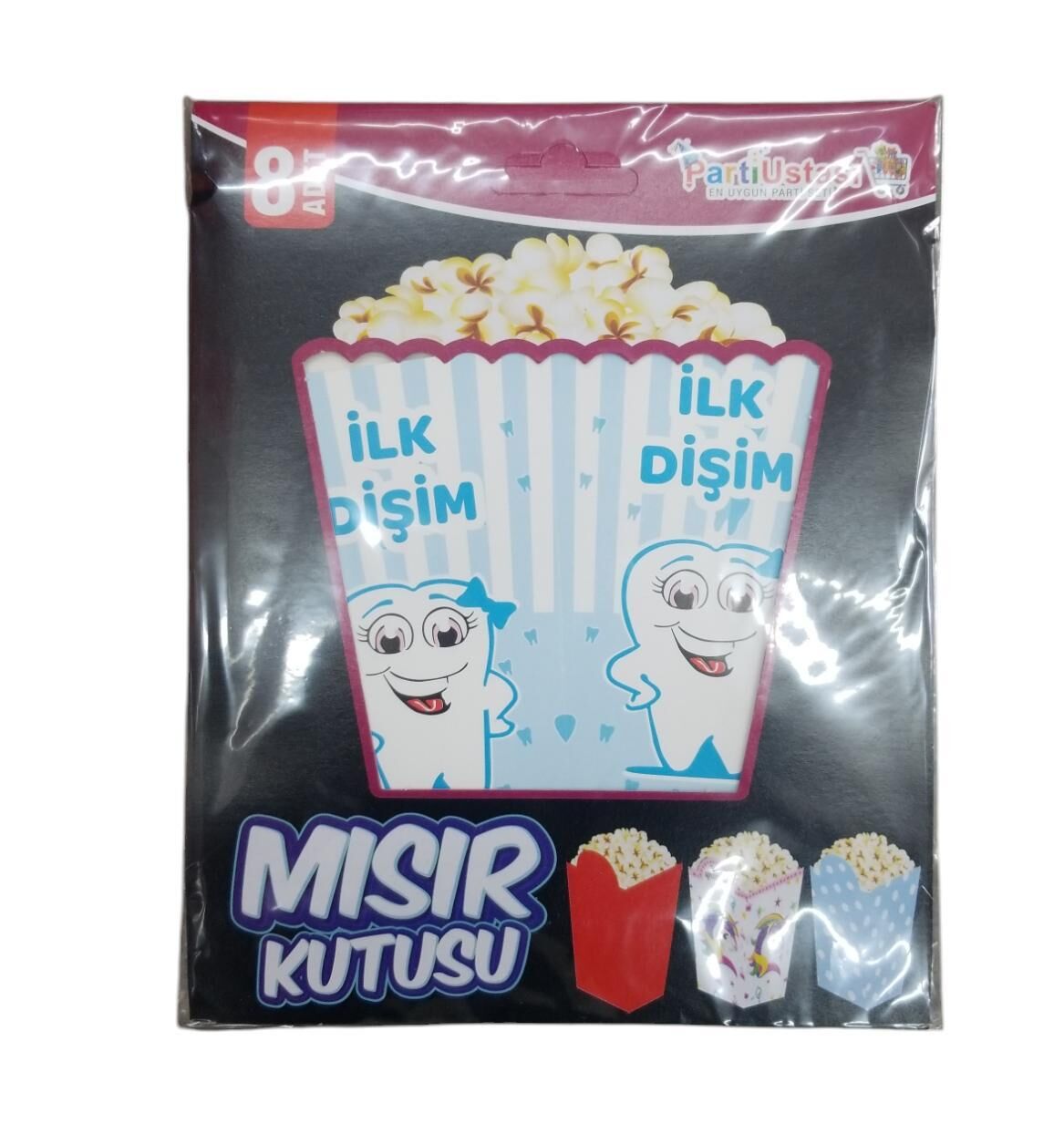 MISIR KUTUSU DİŞ MAVİ  8 Lİ