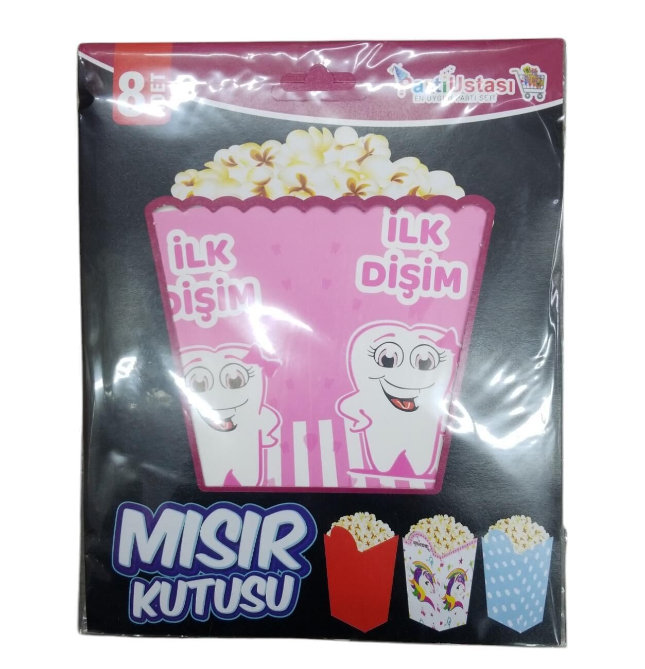 MISIR KUTUSU DİŞ PEMBE  8 Lİ