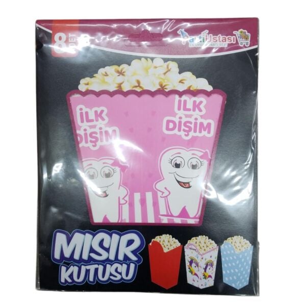 MISIR KUTUSU DİŞ PEMBE  8 Lİ
