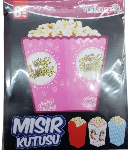 MISIR KUTUSU HAPPY PEMBE 8 Lİ