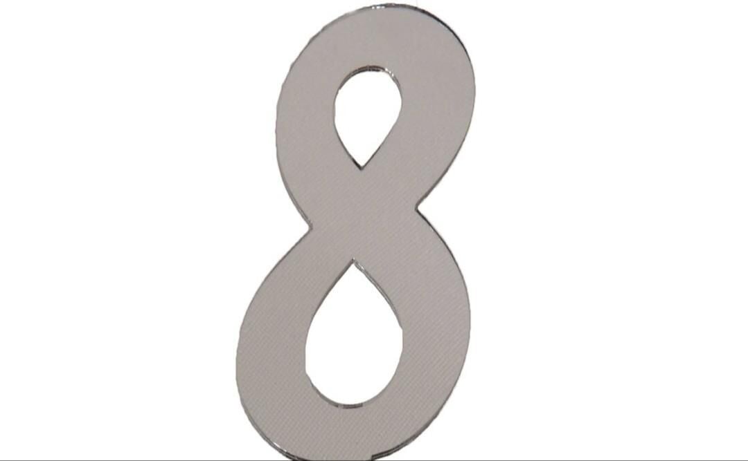 PLEKSİ 20 Lİ RAKAM GÜMÜŞ NO:8