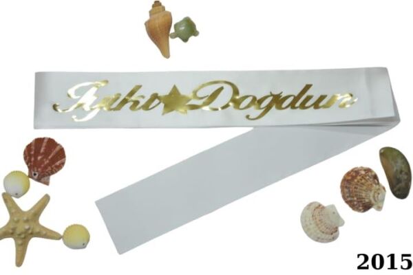 KUŞAK İYİKİ DOĞDUN BEYAZ ALTIN