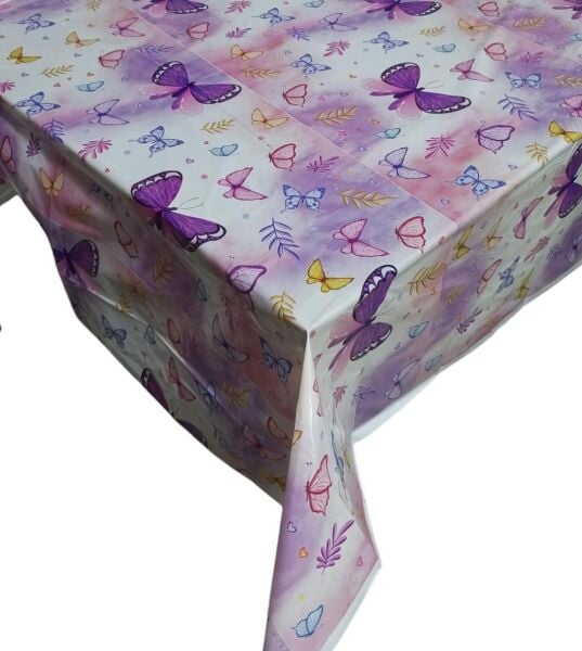 BASKILI MASA ÖRTÜSÜ KELEBEK