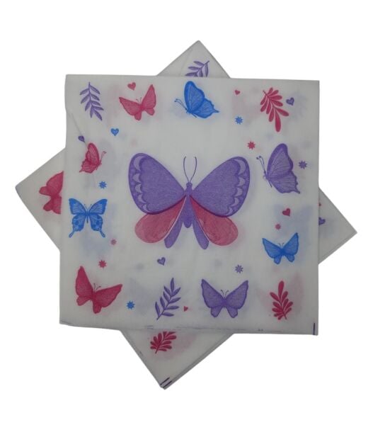 BASKILI PEÇETE KELEBEK